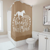 野生のハートは馬では折れない シャワーカーテン (インサイチュ)