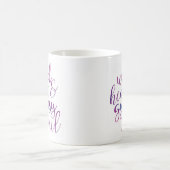 野生のハート及びジプシーの精神の水彩画のマグ コーヒーマグカップ (中央)