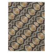 野生のハ虫類パターン多彩な大蛇のヘビのプリント テーブルクロス (正面)