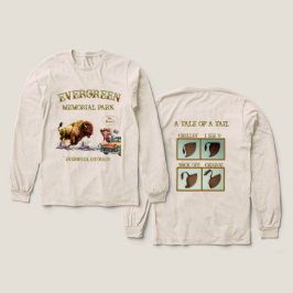 野生のバイソンと写真を撮る面白い女性Tシャツ トライブレンドTシャツ