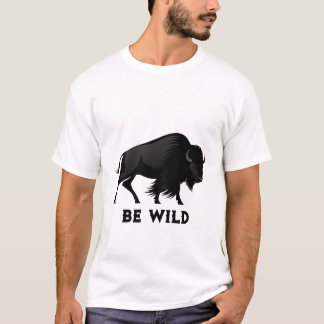 野生のバイソン Tシャツ
