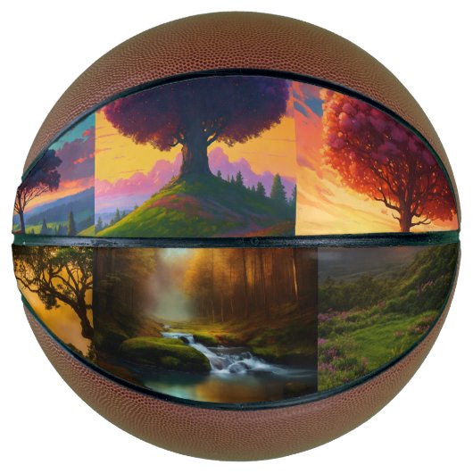 「野生のバスケ：アウトドアインスパイアの自然バスケットボール バスケットボール (正面)