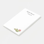 野生のバラの植物水色ピンクと緑。 ポストイット (アングル)