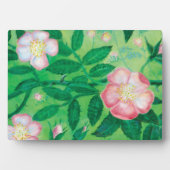 野生のバラの花 フォトプラーク (正面)