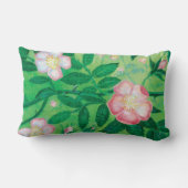 野生のバラの花 ランバークッション (裏面)