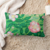 野生のバラの花 ランバークッション (ブランケット)