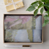 野生のバラを持つ川の母と子 薄葉紙 (ギフト)