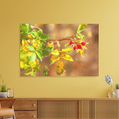 野生のバラ果実 キャンバスプリント (インサイチュ (リビング))