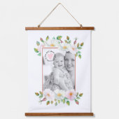 野生のバラ縁どは母の日の写真を錆びる 吊り下げ型タペストリー (正面)