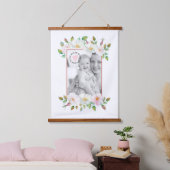 野生のバラ縁どは母の日の写真を錆びる 吊り下げ型タペストリー (寝室)