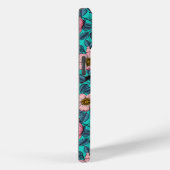 野生のバラ、ピンクと青の《鳥》アメリカゴガラ Case-Mate iPhoneケース (裏面 / 右)