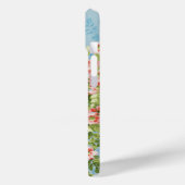 野生のバラ、離れ緑のの飛んでいる、青い空の鳥 Case-Mate iPhoneケース (裏面 / 左)