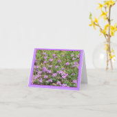 野生のバーベナの花柄Notecard カード (黄色い花)