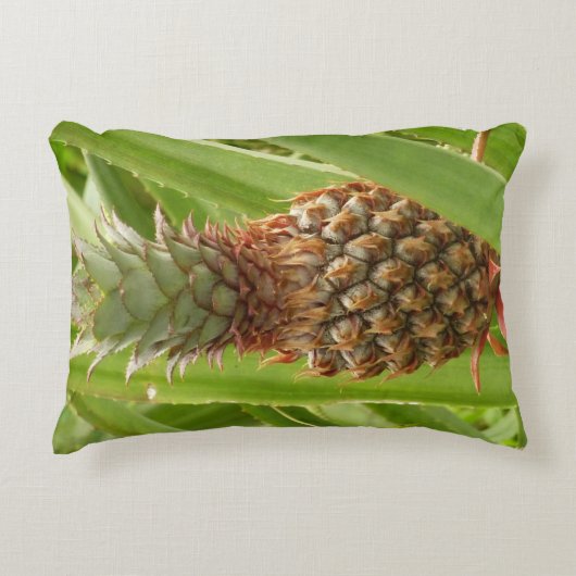 野生のパイナップル熱帯果実自然 アクセントクッション (正面)