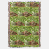 野生のパイナップル熱帯果実自然 スローブランケット (正面縦)