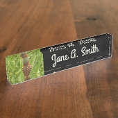 野生のパイナップル熱帯果実自然 デスクネームプレート (側面)