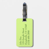 野生のパイナップル熱帯果実自然 ラゲッジタグ (裏面縦)