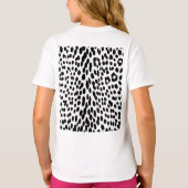 野生のヒョウ エネルギー - 迫力あるアニマル柄ファッション Tシャツ (裏面)