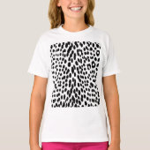 野生のヒョウ エネルギー - 迫力あるアニマル柄ファッション Tシャツ (正面)