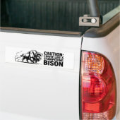 野生のビシオンのように運転する バンパーステッカー (トラック上)