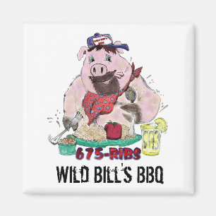 野生のビルのBBQ マグネット