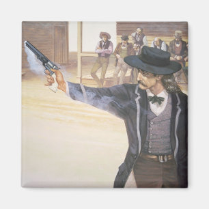 「野生のビル」はHickok (1837-76年)彼の印を示します マグネット