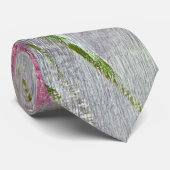 野生のピンク色の花 ネクタイ (ロール)