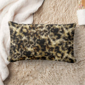 野生のフェイクな毛皮のヒョウのスタイルの迷彩柄の装飾 ランバークッション (ブランケット)