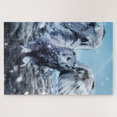 野生のフクロウ ジグソーパズル (横)