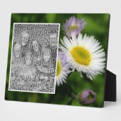 野生のフラバネデイジーフラワーオリジナルの写真を作成 フォトプラーク (側面)