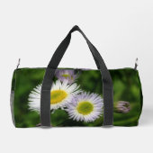 野生のフラバネデイジー花自然 ダッフルバッグ (裏面)
