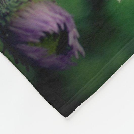 野生のフラベンデイジーフラワー抽象芸術 パーソナライズされた フリースブランケット (角)