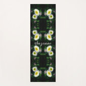 野生のフラベンデイジーフラワー抽象芸術 パーソナライズされた ヨガマット (正面)