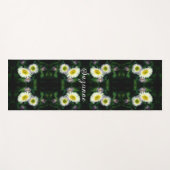 野生のフラベンデイジーフラワー抽象芸術 パーソナライズされた ヨガマット (正面(横))