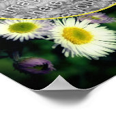 野生のフラベンデイジーフレーム自分の写真を作成 ポスター (角)