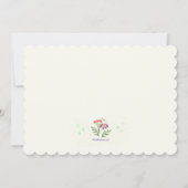 野生のフラワーアレンジメント 招待状 (裏面)