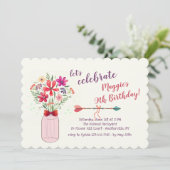 野生のフラワーアレンジメント 招待状 (スタンド正面)