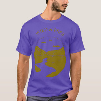 野生のフリーキャンピングボーイ Tシャツ