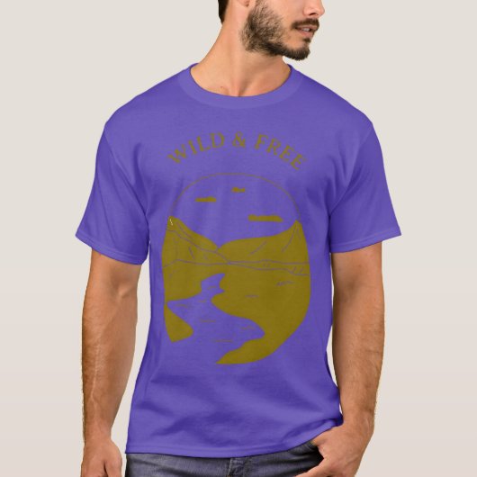 野生のフリーキャンピングボーイ Tシャツ (正面)