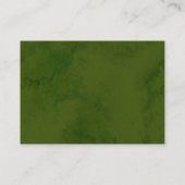 野生のフローラの葉の本リクエスト赤ちゃんシャワーカード エンクロージャーカード (裏面)