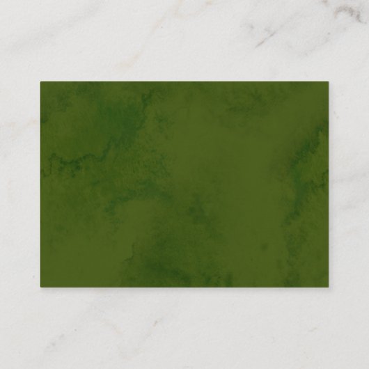 野生のフローラの葉の本リクエスト赤ちゃんシャワーカード エンクロージャーカード (裏面)