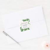 野生のフローラを貼って葉くれてありがとう スクエアシール (封筒)