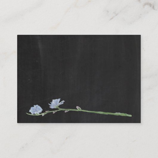 野生のフローラシャルボード、ギフト登録カード エンクロージャーカード (裏面)