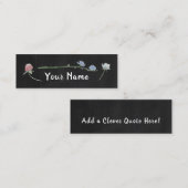 野生のフローラシャルボード、ブックマーク スキニー名刺 (正面/裏面)