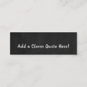 野生のフローラシャルボード、ブックマーク スキニー名刺 (裏面)