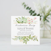 野生のフローラ緑葉卒業パーティー 招待状 (スタンド正面)