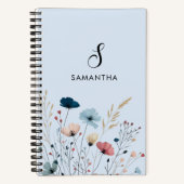 野生のフローラ緩和曲線 ノートブック (正面)