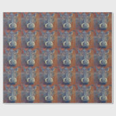 野生のブタのブタWarthog ラッピングペーパー (フラット)