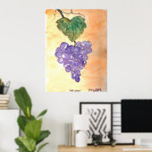 野生のブドウ ポスター (ホームオフィス)