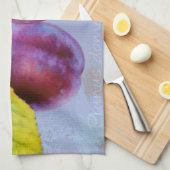 野生のプラム – プルーナス栽培青のキッチンタオル キッチンタオル (四つ折り)